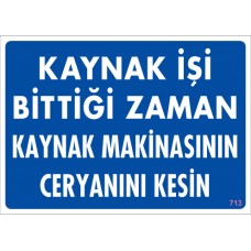 PVC İŞ GÜVENLİĞİ LEVHALARI
